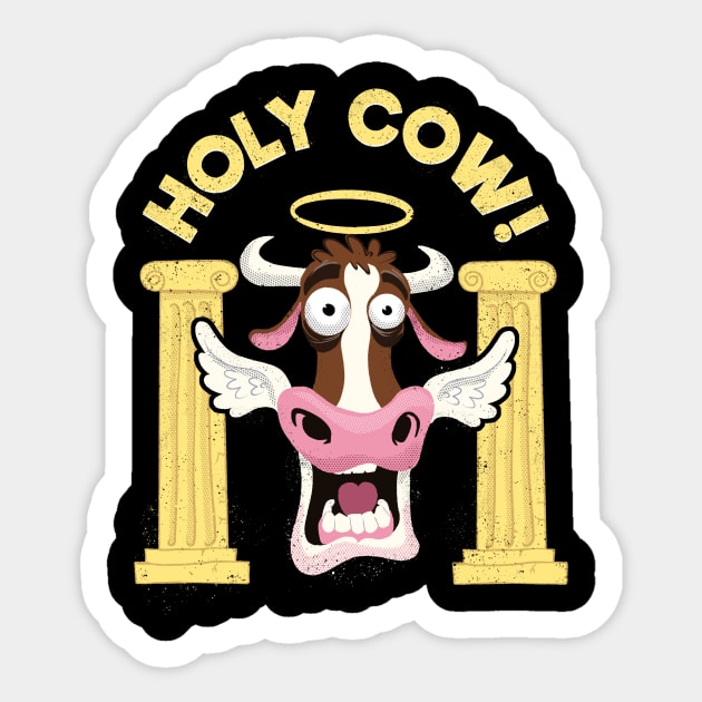 Holy Cow Sticker by Kennydesignsit